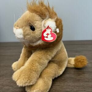 Vintage 1997 Ty Classic Sahara Lion Plush With Swing Tag‎